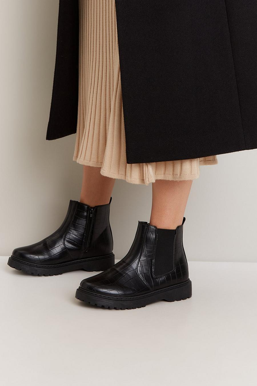Wide Fit Ariel Chunky Chelsea Boot